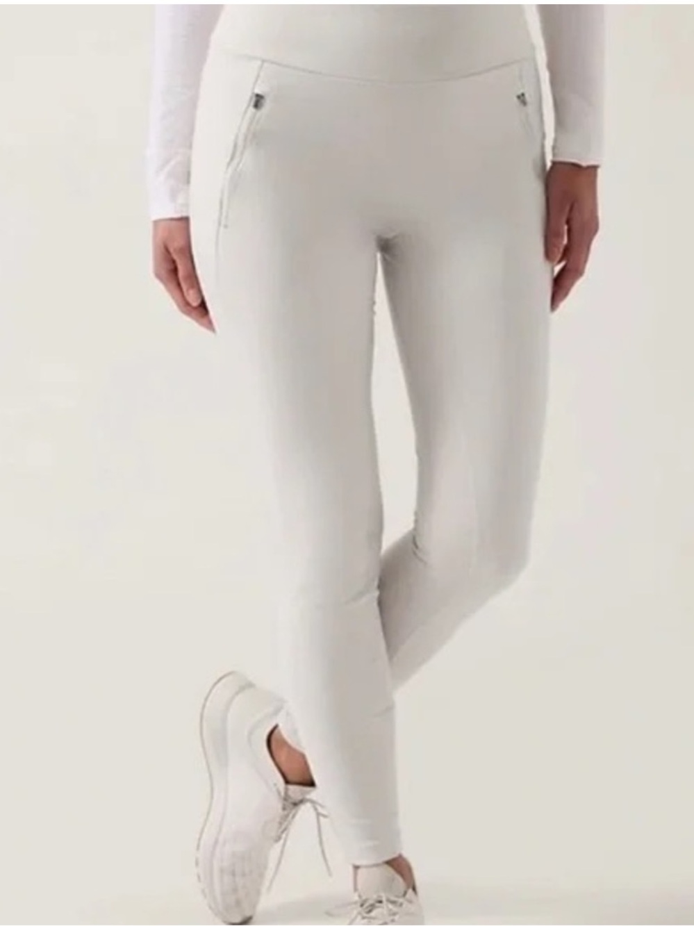 Athleta Peak Hybrid Fleece Tight Leggings Small Winter Travel Vacation Alaska